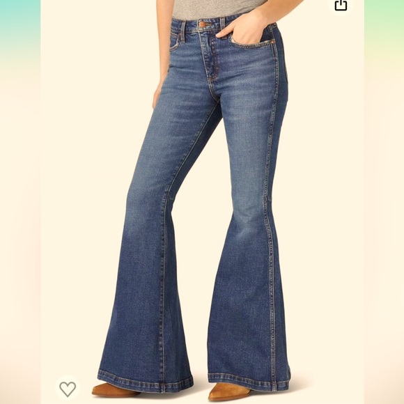 Wrangler Denim - Wrangler Women’s Retro High Rise Trumpet Flare Jean Sz 27x32